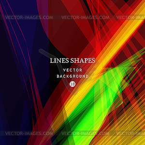 Bright colorful modern striped abstract background  - vector image