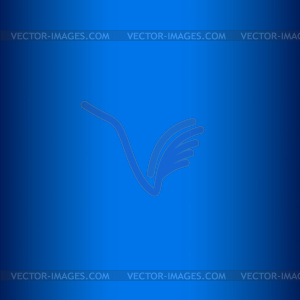 Bright colorful modern smooth juicy blue light - vector image