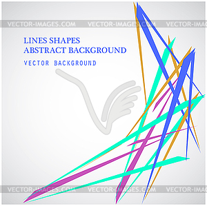 Colorful Lines shapes abstract vect - vector image