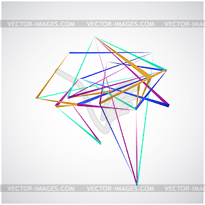 Красочные линии абстрактные формы Vect - клипарт в векторе