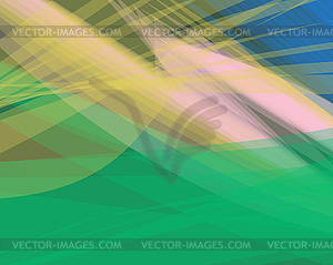 Abstract green background banner, transparent wave - vector image