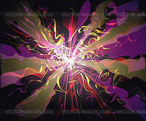 Galaxy glassy waves futuristic virtual technology - vector clipart