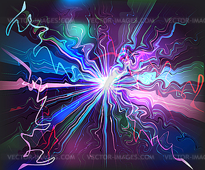Галактики стекловидные волны футуристический виртуальной технологии - изображение в векторе / векторный клипарт