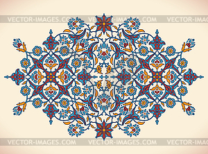 Arabesque vintage elegant floral decoration print - vector image