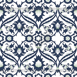 Arabesque damask vintage decor ornate seamless - vector image