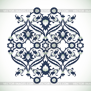 Arabesque vintage damask floral decoration lace - vector image
