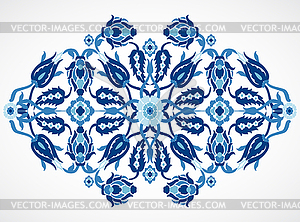 Arabesque vintage damask floral decoration lace - vector clipart