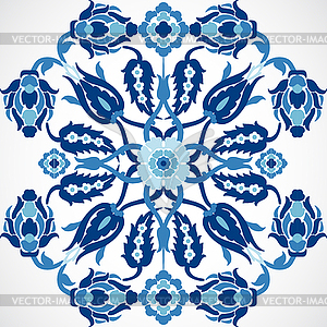 Arabesque vintage damask floral decoration lace - vector image