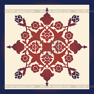 Laser cut floral arabesque ornament pattern . - vector clipart