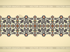 Арабески старинные бесшовные границы элегантный цветочный - изображение в векторном формате