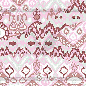 Ethnic bohemian arabesque pattern. Zigzag - vector clip art