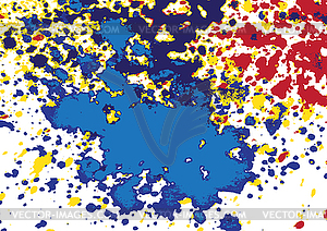 Artistic colorful acrylic paint splatter, blob - vector clipart