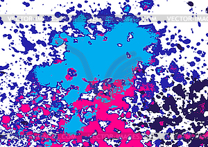 Artistic colorful acrylic paint splatter, blob - vector image