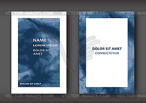 Blue Watercolor explosion shape artistic covers - vector clip art