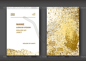 Gold paint splash, splatter explosion glitter - vector clipart