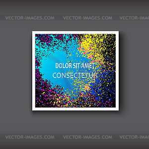 Neon Watercolor explosion shape artistic covers - vector clipart