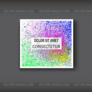 Neon Watercolor explosion shape artistic covers - vector image