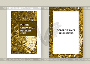 Gold paint splash, splatter explosion glitter - vector clipart