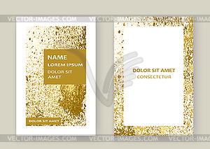 Gold paint splash, splatter explosion glitter - vector clipart