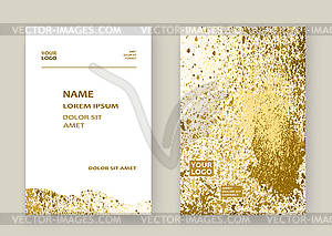 Gold paint splash, splatter explosion glitter - vector clipart