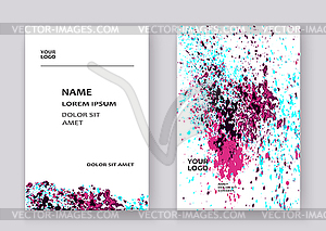 Neon colorful explosion paint splatter artistic - royalty-free vector image