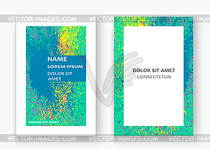 Neon colorful explosion paint splatter artistic - vector image