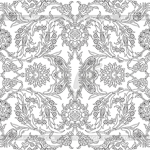 Arabesque vintage decor floral ornate pattern for - vector clipart