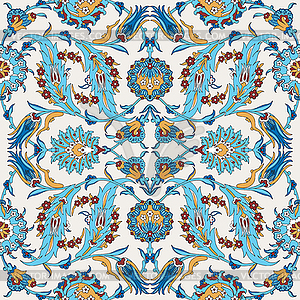 Arabesque vintage decor floral ornate pattern for - vector image