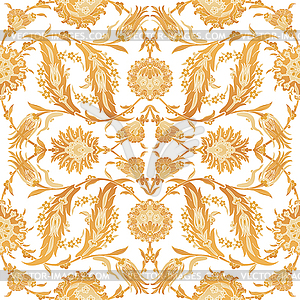 Arabesque vintage decor floral ornate pattern for - vector image