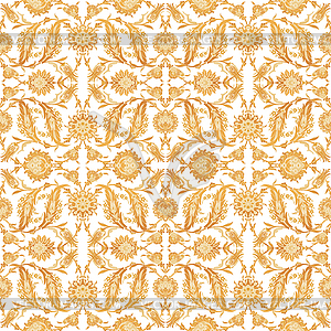 Arabesque vintage decor floral ornate pattern for - vector clipart