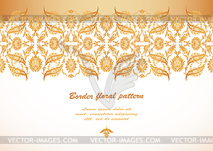 Arabesque vintage decor ornate pattern for design - vector clipart