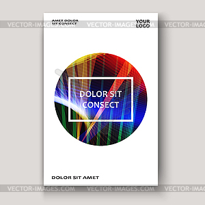 Modern technology striped abstract covers design - vector clip art