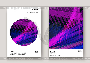 Modern technology striped abstract covers design - vector clipart