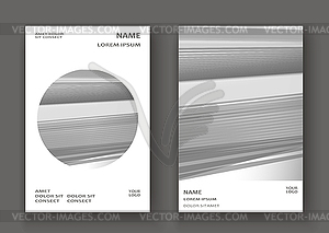 Modern technology striped abstract covers design. - vector clipart