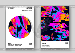 Neon marble texture explosion paint splatter - vector image