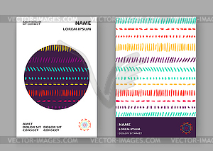 Абстрактный узор с цветными штрихами художественного покрытия - клипарт в формате EPS