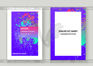 Neon explosion paint holographic splatter artistic - vector image