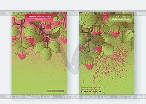 Strawberry pattern design templates product. red - vector clipart