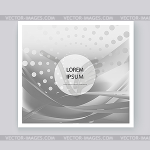 Fluid liquid shapes composition. Wavy geometric - vector clip art