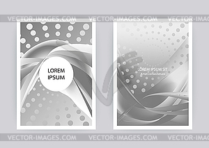 Fluid liquid shapes composition. Wavy geometric - vector clipart