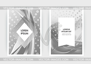 Fluid liquid shapes composition. Wavy geometric - vector clip art