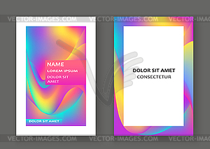 Fluid shapes. Wavy liquid background. Bright - vector image