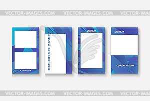 Modern business geometric template banner for - vector image