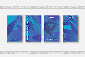 Modern business geometric template banner for - vector clipart