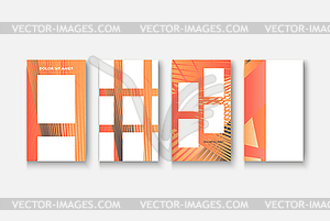 Modern business geometric template banner for - vector clipart