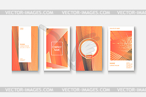 Modern business geometric template banner for - vector image