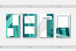 Modern business geometric template banner for - vector image