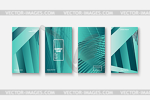 Modern business geometric template banner for - vector clip art