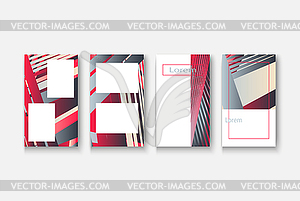 Modern business geometric template banner for - vector image