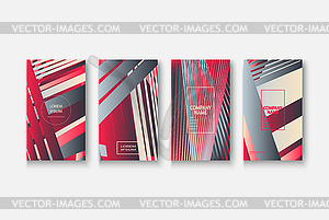 Modern business geometric template banner for - vector clipart